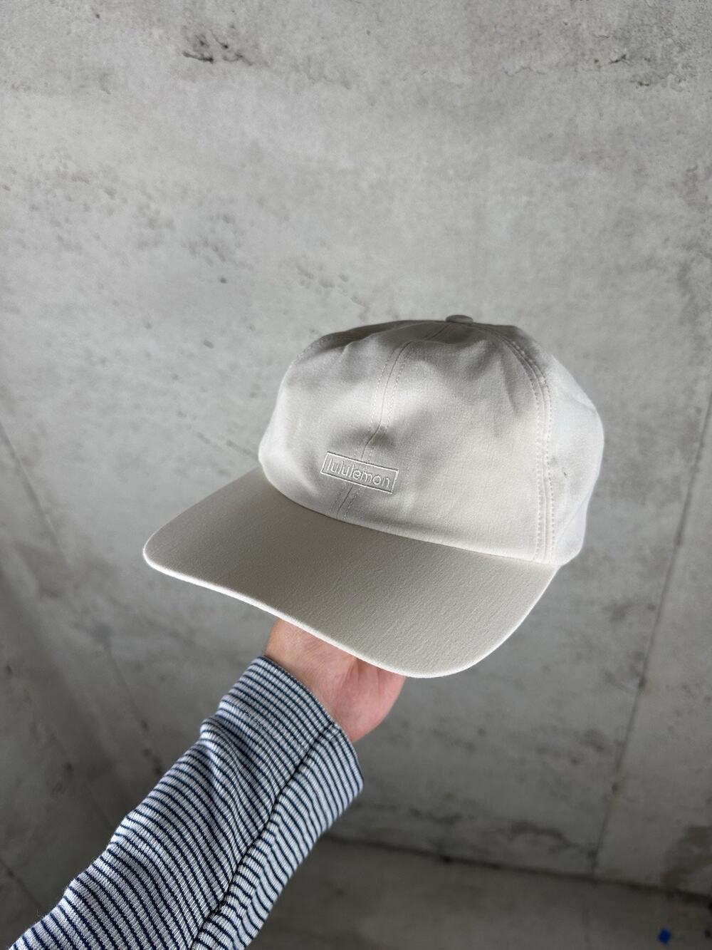 Lululemon Ivory Box Logo Women's Baseball Cap O/S White Fast Free Strapback